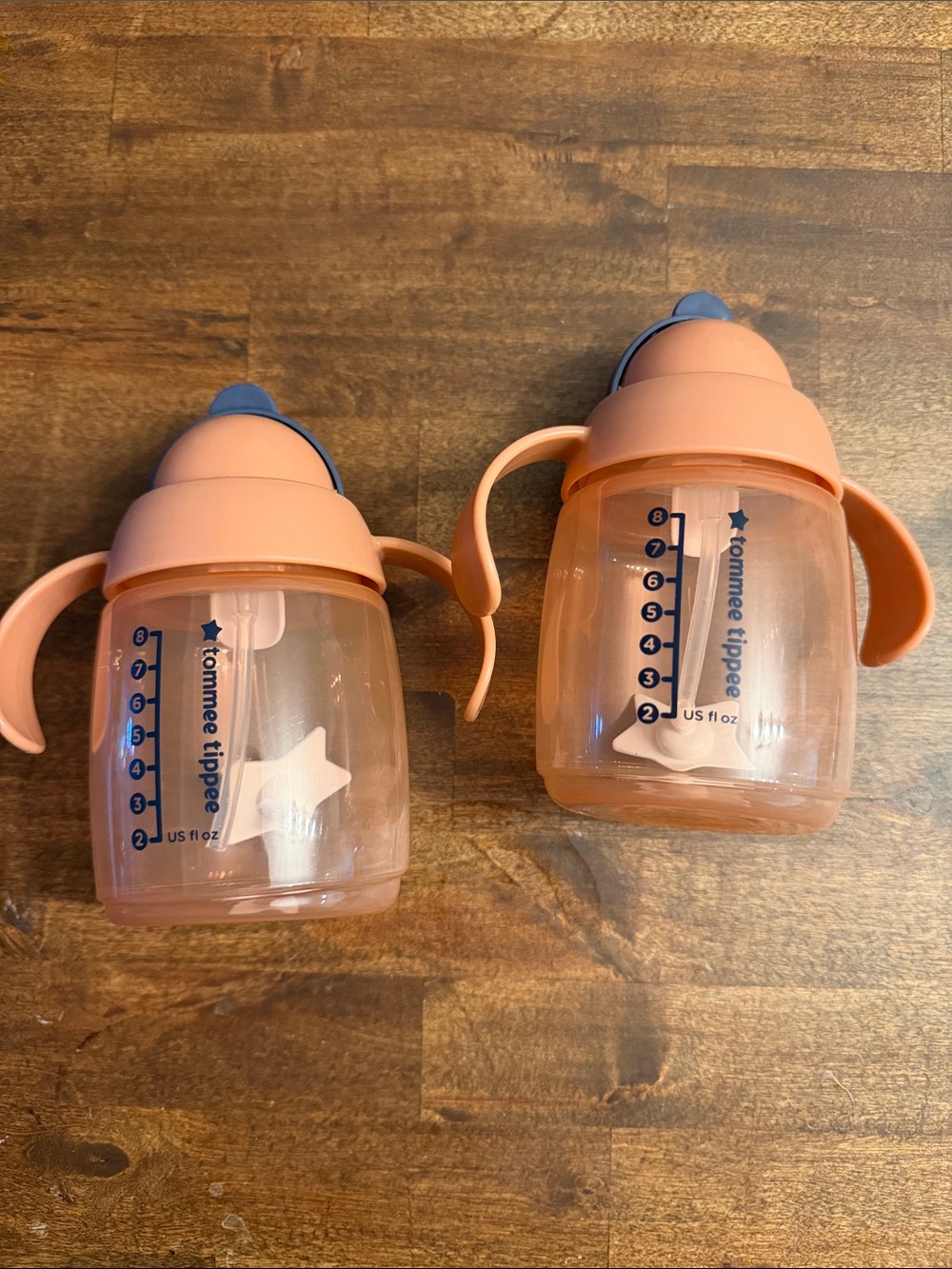 Tommee Tippee Peach Sippy Cups - Set of 2